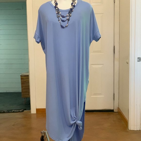 BRUSHED DTY V-NECK MAXI DRESS main image 0